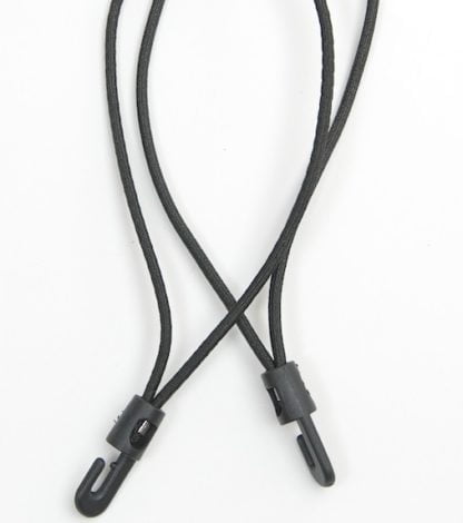 4mm X 200mm Black Bungee Loop With mini Hook