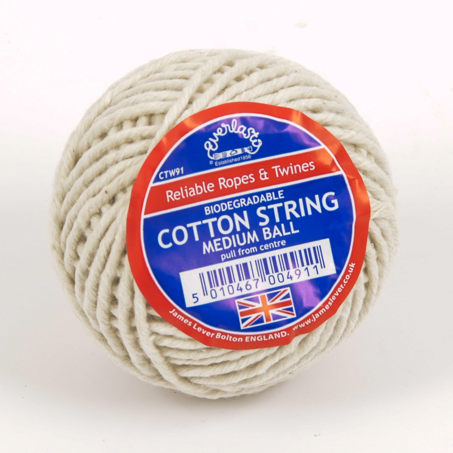 Everlasto Medium Cotton String 2mm X 50G Balls 10 Pack | Rope Source