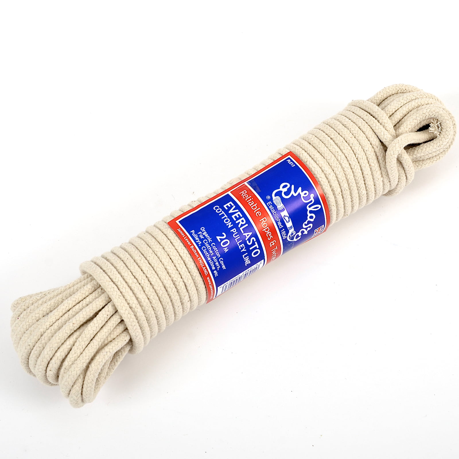 Candle Wick Self Watering Rope 7mm 15M Braided Cotton Soft Rope for Garden 2 Pack, 49ft Each Arts Crafts SUL 15Mtr Household Essentials Washing Line Rope,Pulley Line Sash Cord