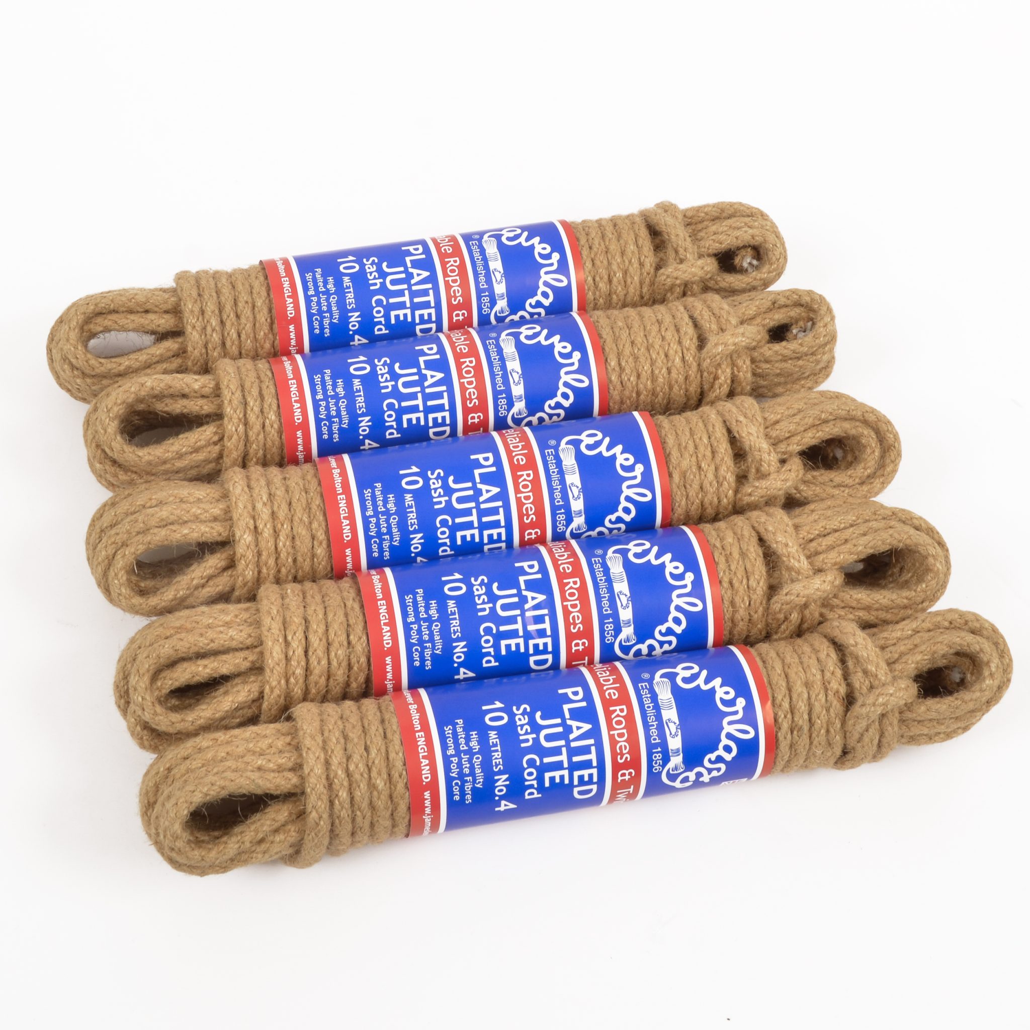 Everlasto Sash Cord No.8 Jute 10mm X 10m 5 Pack | Rope Source