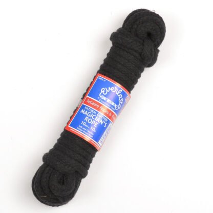 Black Coloured Cotton Magicians Rope 6mm Diameter