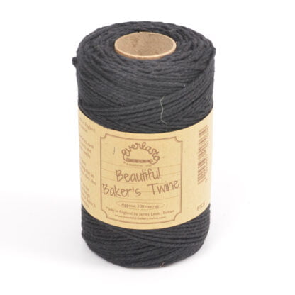 100m Solid Bakers Twine Black