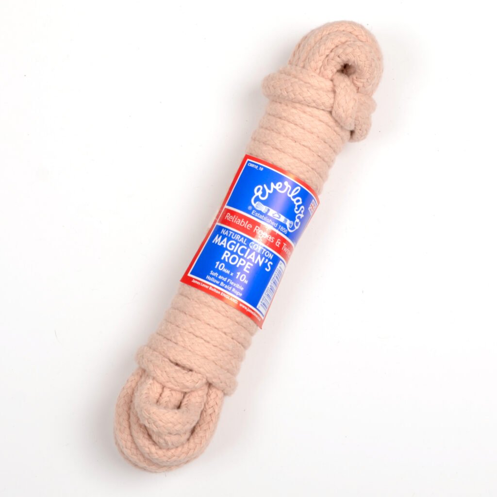 Cherry Coloured Cotton Magicians Rope 6mm Diameter