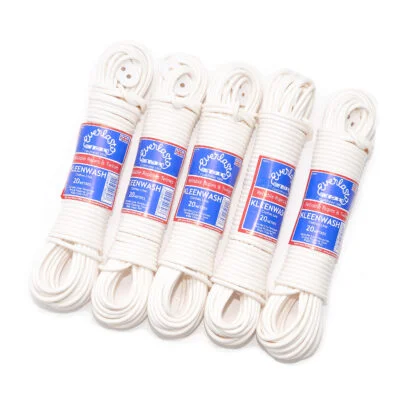 Everlasto Cotton Clothes/Pulley Line 20m Washing Line Rope