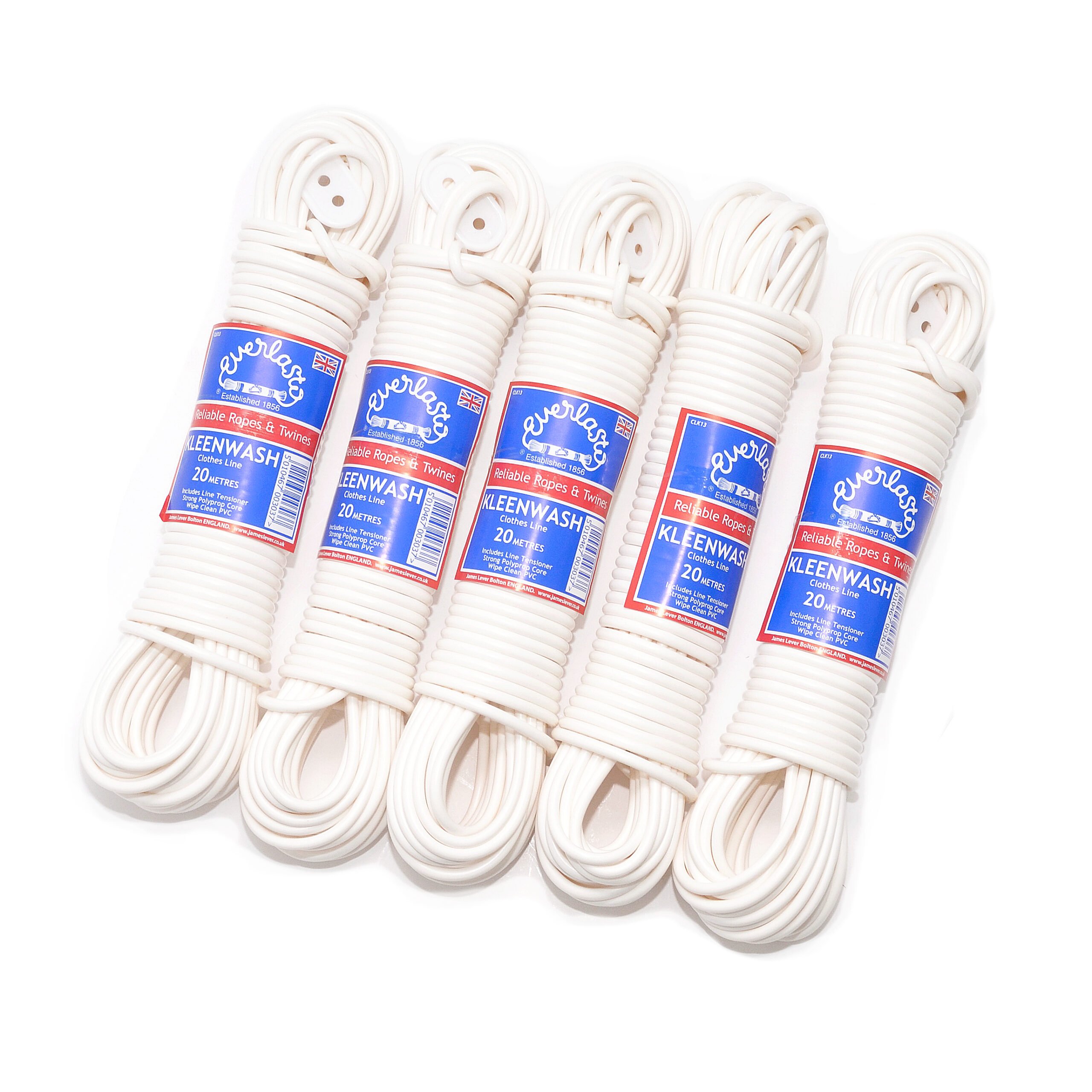 Kleenwash Plastic Washing Line 20m 5 Pack | Rope Source