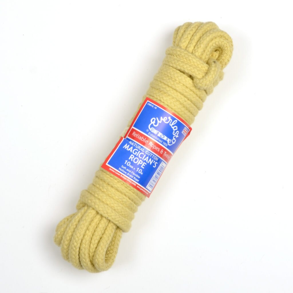 Lemon Coloured Cotton Magicians Rope 6mm Diameter