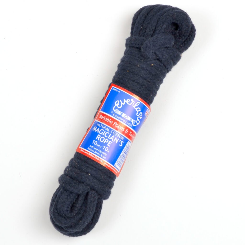 Navy Coloured Cotton Magicians Rope 6mm Diameter