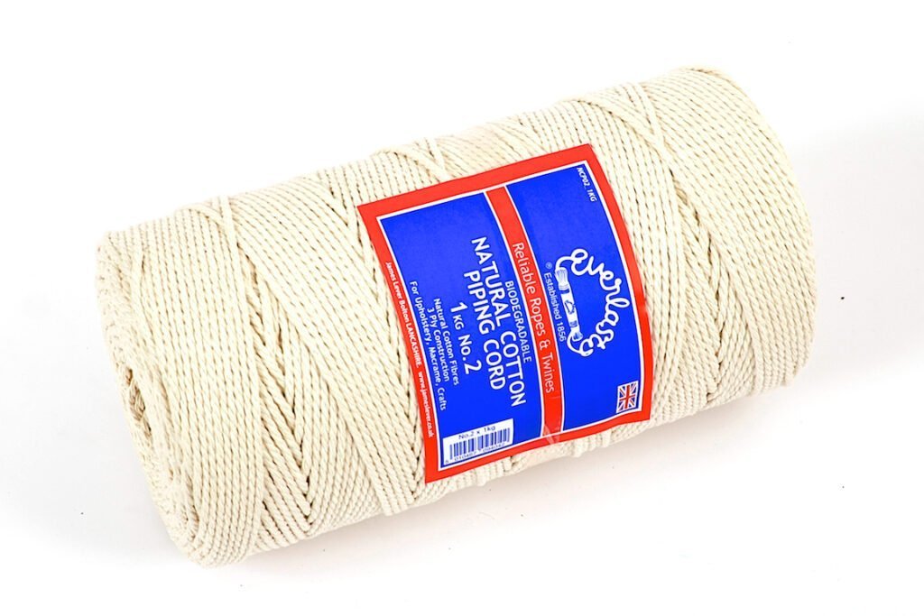 No.2 (2.5mm) Everlasto Natural Cotton Piping Cord 500G Spool