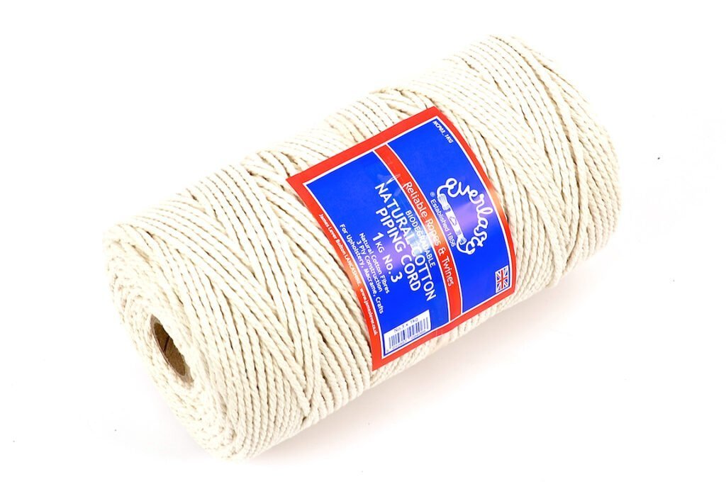 No.3 (3.5mm) Everlasto Natural Cotton Piping Cord 500G Spool