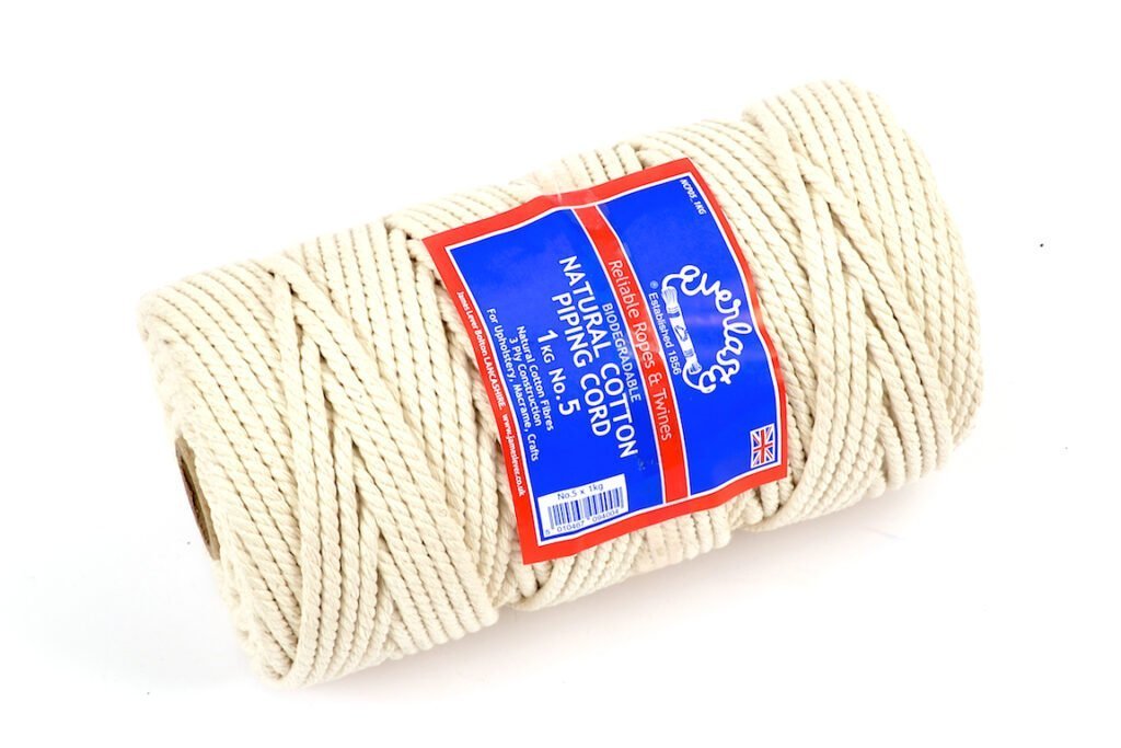 No.5 (5mm) Everlasto Natural Cotton Piping Cord 500G Spool