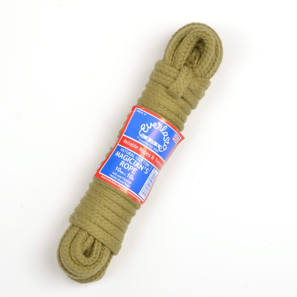 Olive Coloured Cotton Magicians Rope 6mm Diameter