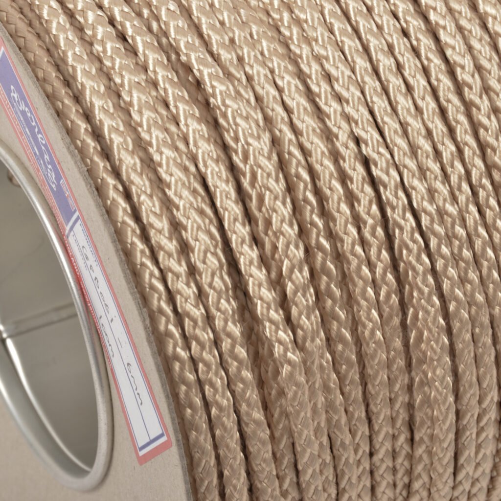 Braided Polyester Cord Metallic Gold 6mm X 25m | Rope Source