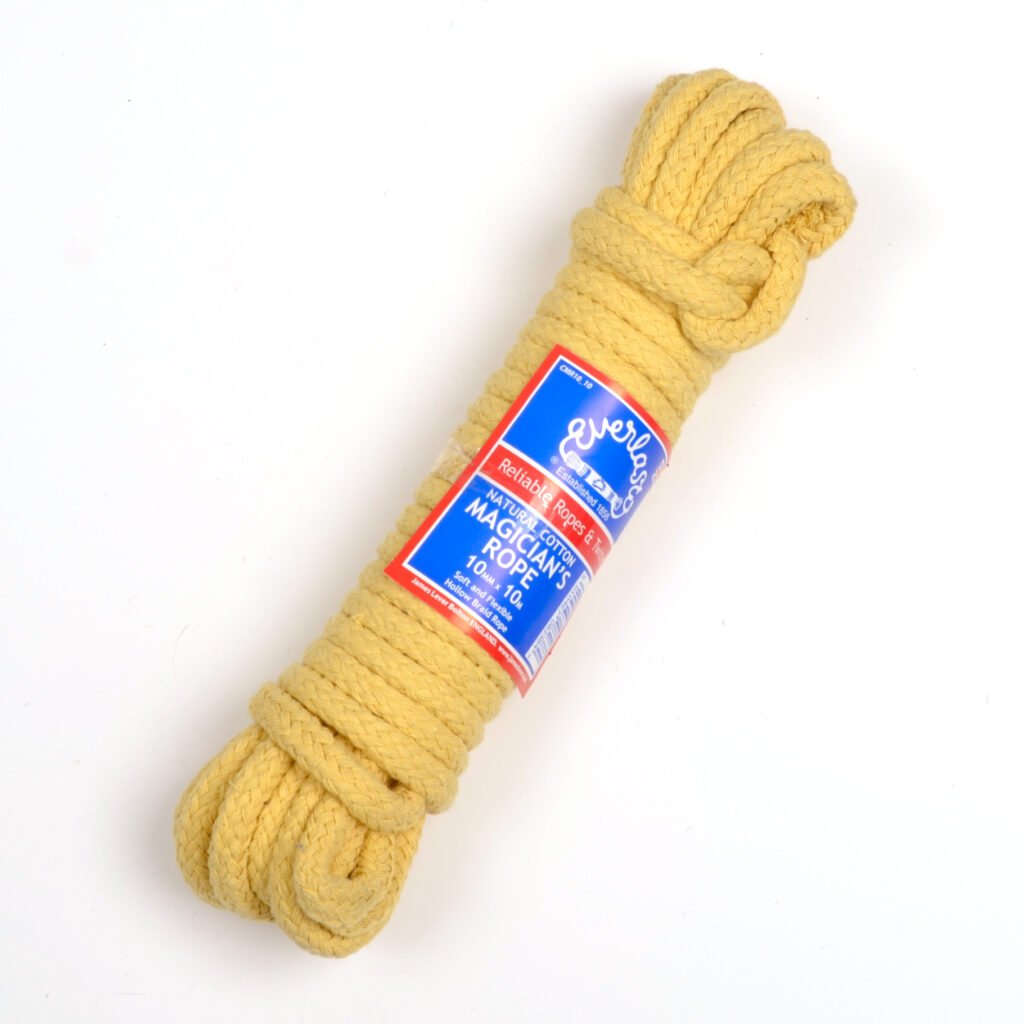 Saffron Coloured Cotton Magicians Rope 6mm Diameter