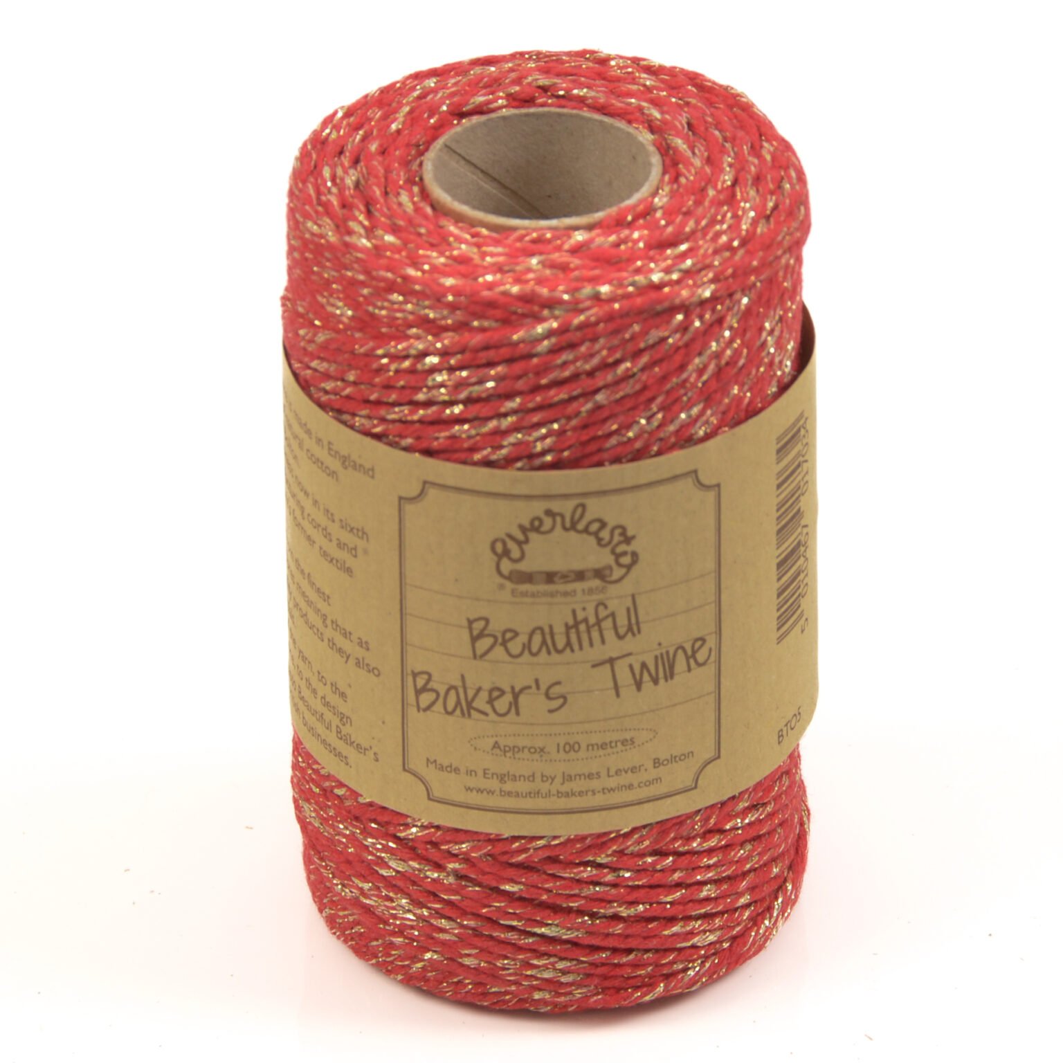 Sparkle Bakers Twine Red | Rope Source