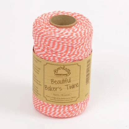 100m Bakers Twine Strawberry