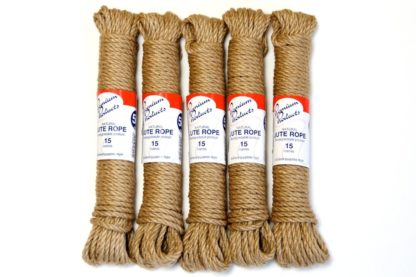 Long Life Jute Rope 5mm X 15m 5 Pack