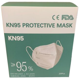 20 PACK - KN95 PROTECTIVE FACE MASKS 95% FILTRATION