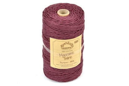 38/6 (4mm) Maroon Macrame Twine 0.5Kg/1Kg Spool - 1kg