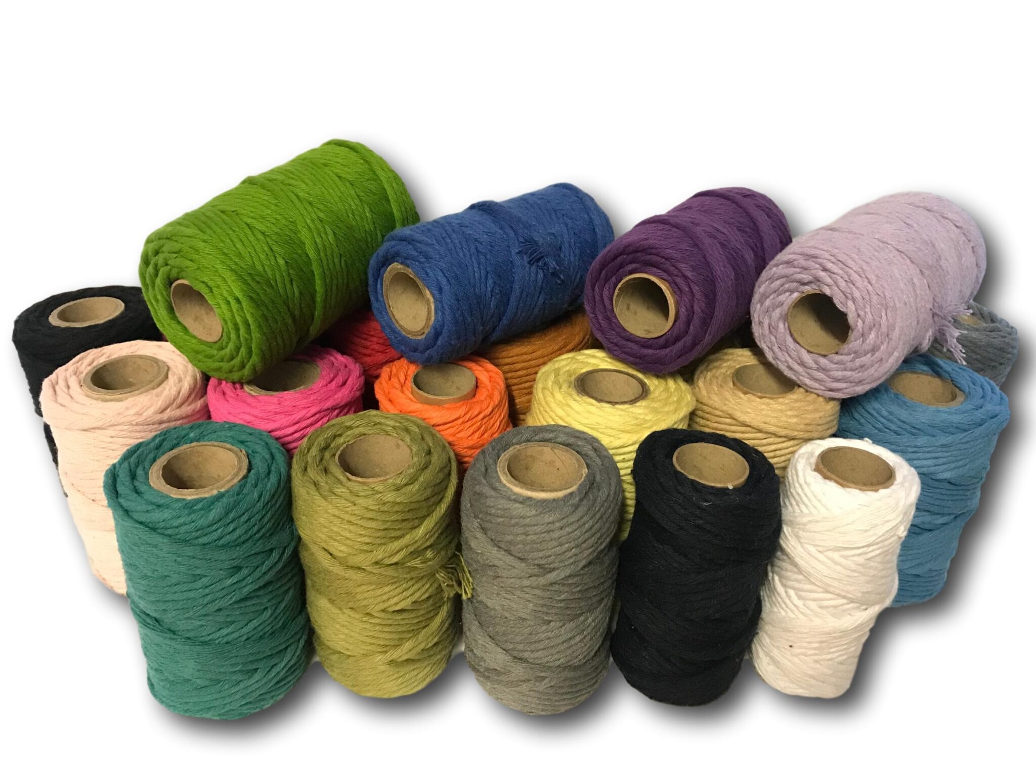 Assorted Pack - Macrame Cord/ Twine Coloured Spools | Rope Source