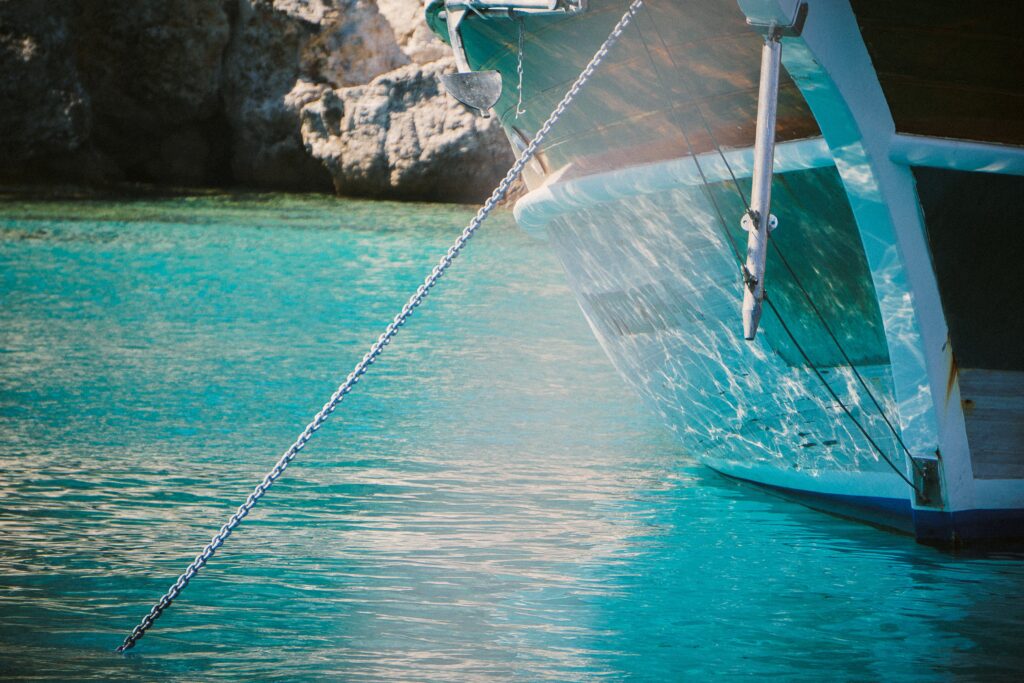 Anchoring a boat