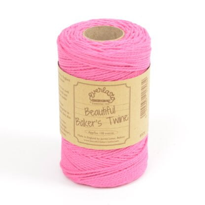 fuschia solid bakers twine