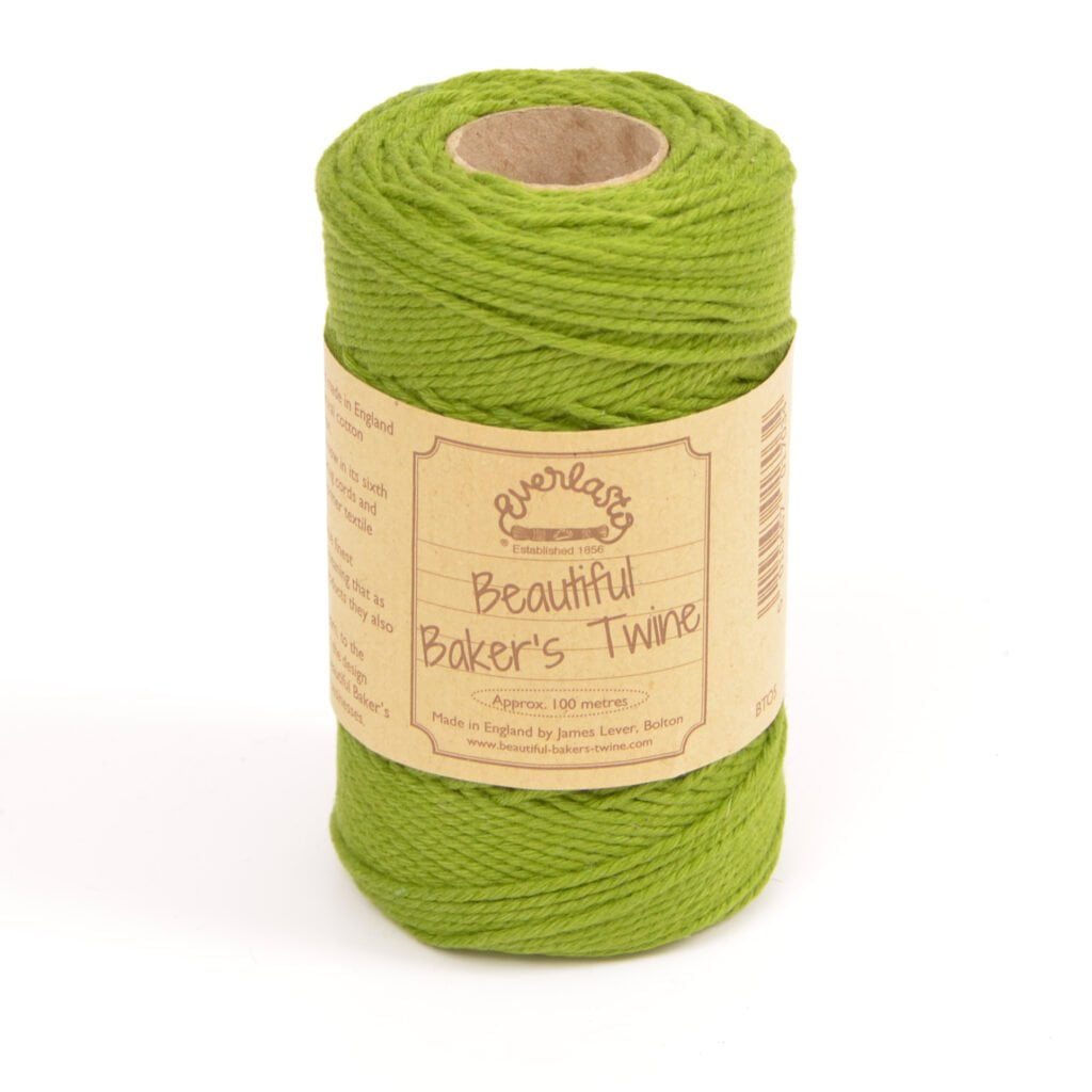 lime green solid bakers twine