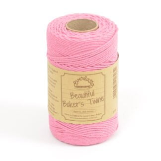 pink solid bakers twine