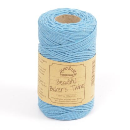 sky blue solid bakers twine