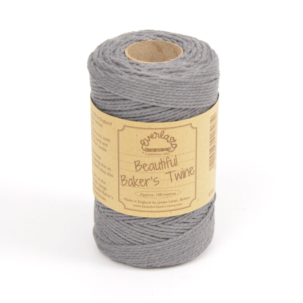 slate grey solid bakers twine