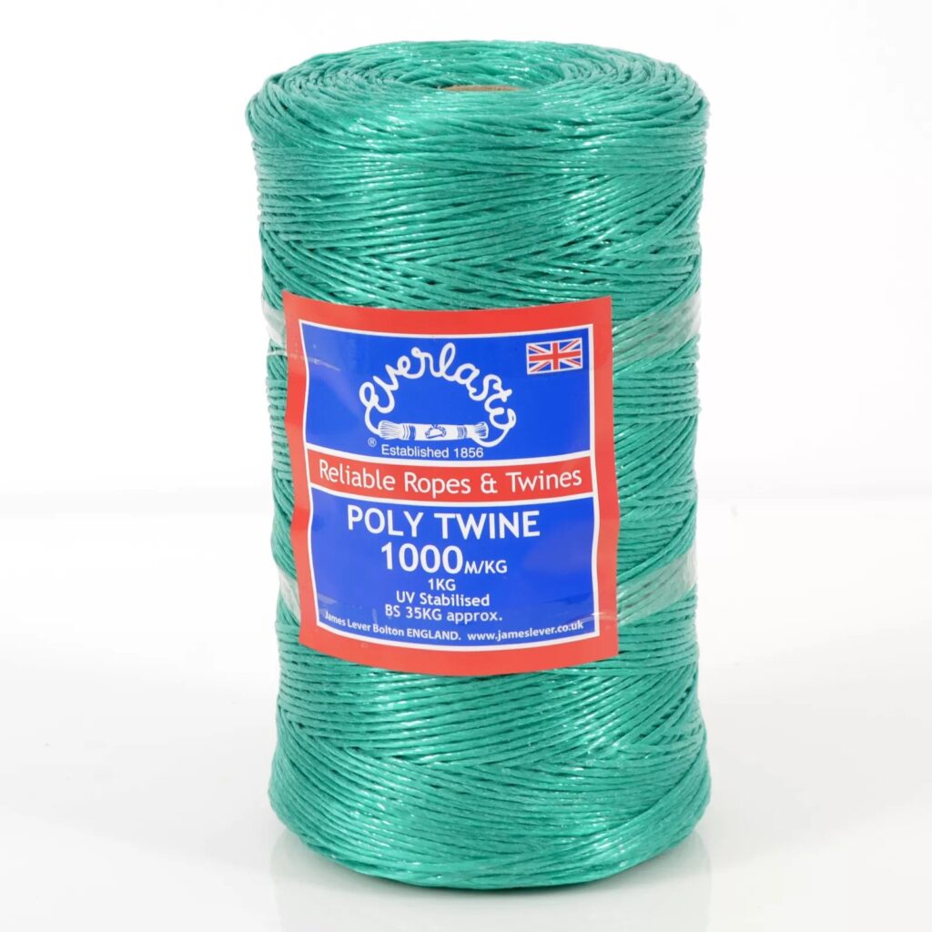 synthetic green poly twine